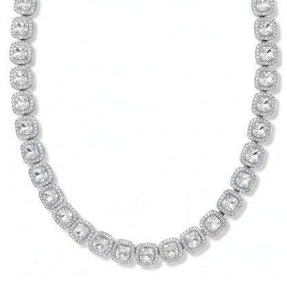 SQUARE HALO - 13mm Stainless Steel Chain with Fold Over Clasp for Men & Boys (22inch)
