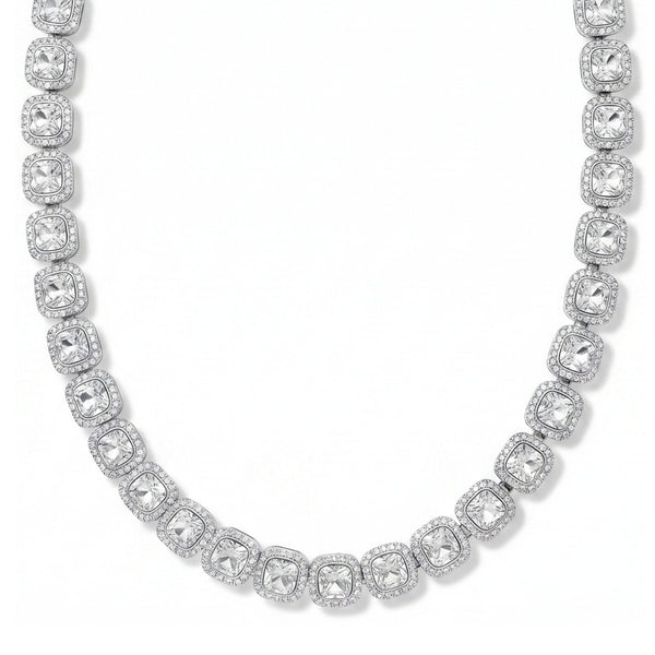 SQUARE HALO - 13mm Stainless Steel Chain with Fold Over Clasp for Men & Boys (22inch)