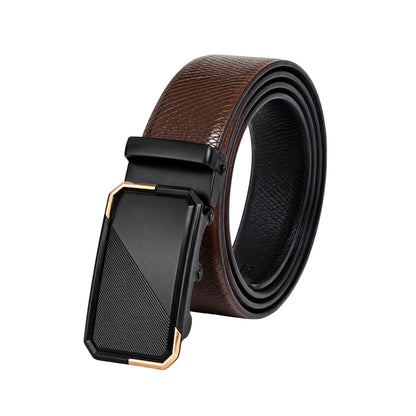 Mens Genuine Leather Belt | 2 in 1 Reversible (Brown & Black) (1 Pc.) - REXVA