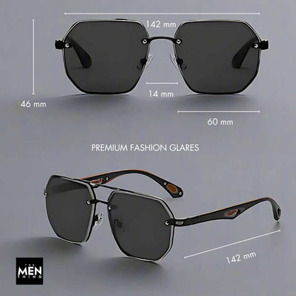 2101 AERO HEX HD Polarized Sunglasses for Men - UV400 Protection, Stainless Steel Frame - THE MEN THING