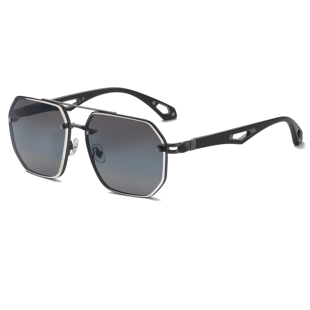 2101 AERO HEX HD Polarized Sunglasses for Men - UV400 Protection, Stainless Steel Frame - THE MEN THING