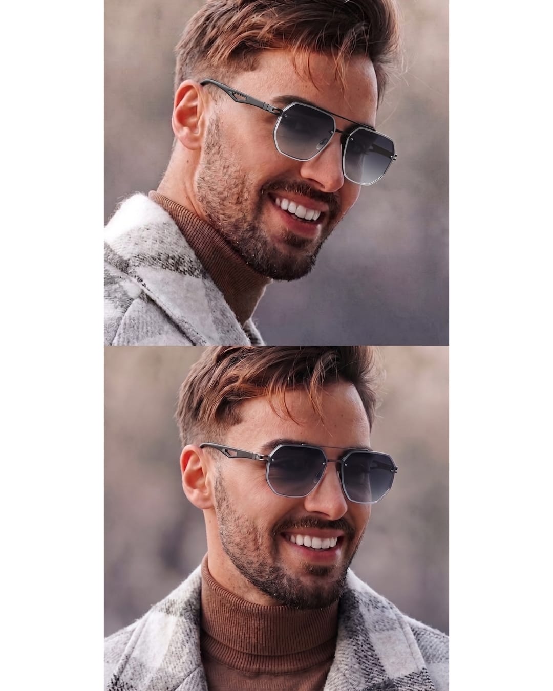 2101 AERO HEX HD Polarized Sunglasses for Men - UV400 Protection, Stainless Steel Frame - THE MEN THING