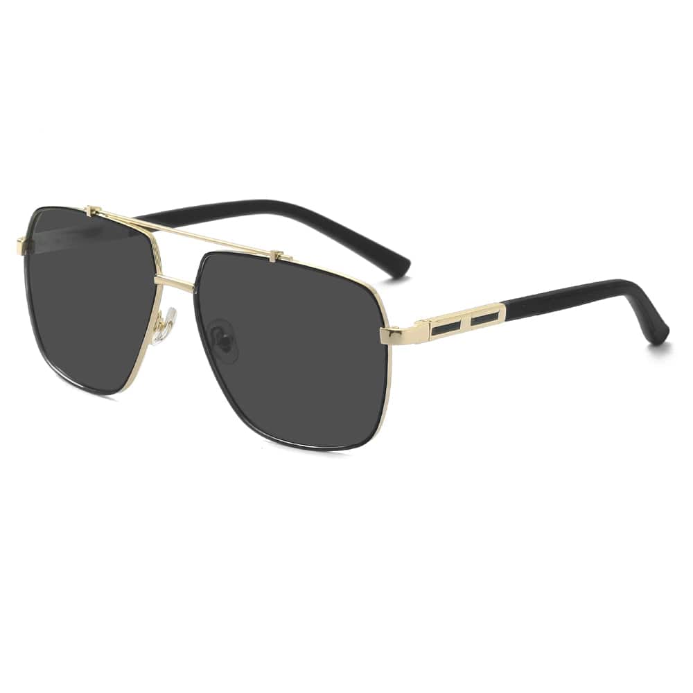 2109 SHADOW LUXE -  Double Bridge Aviator Style - HD Polarised Sunglasses for Men - UV400 Protection, Stainless Steel Frame - THE MEN THING