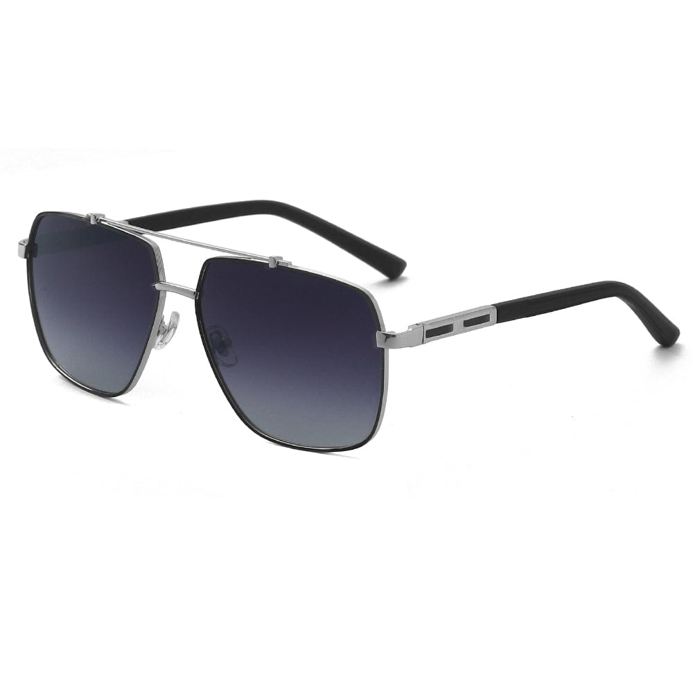 2109 SHADOW LUXE -  Double Bridge Aviator Style - HD Polarised Sunglasses for Men - UV400 Protection, Stainless Steel Frame - THE MEN THING
