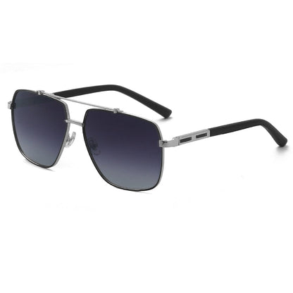 2109 SHADOW LUXE -  Double Bridge Aviator Style - HD Polarised Sunglasses for Men - UV400 Protection, Stainless Steel Frame - THE MEN THING