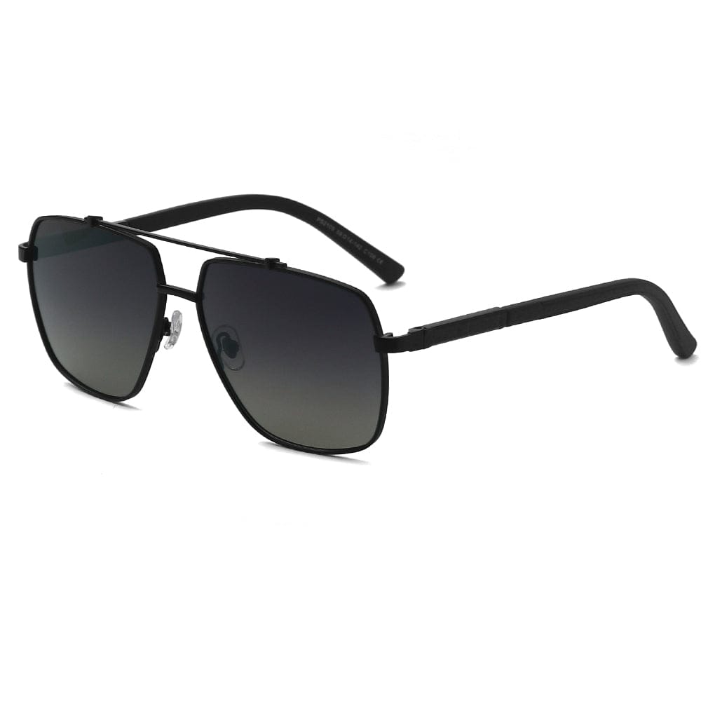 2109 SHADOW LUXE -  Double Bridge Aviator Style - HD Polarised Sunglasses for Men - UV400 Protection, Stainless Steel Frame - THE MEN THING