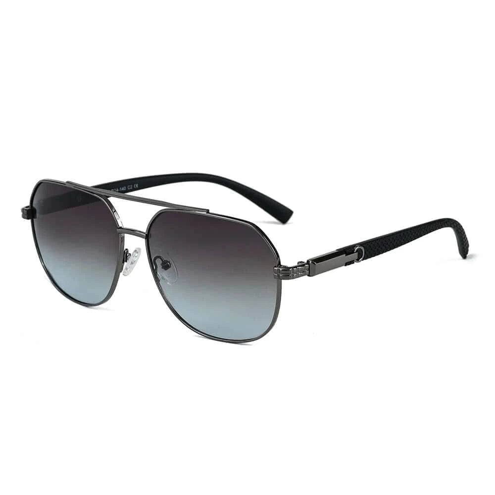 2150 TITAN EDGE -  Aviator Style - HD Polarised Sunglasses for Men - UV400 Protection, Stainless Steel Frame - THE MEN THING