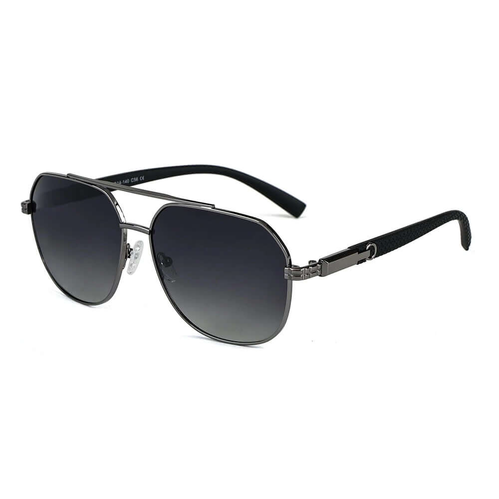 2150 TITAN EDGE -  Aviator Style - HD Polarised Sunglasses for Men - UV400 Protection, Stainless Steel Frame - THE MEN THING