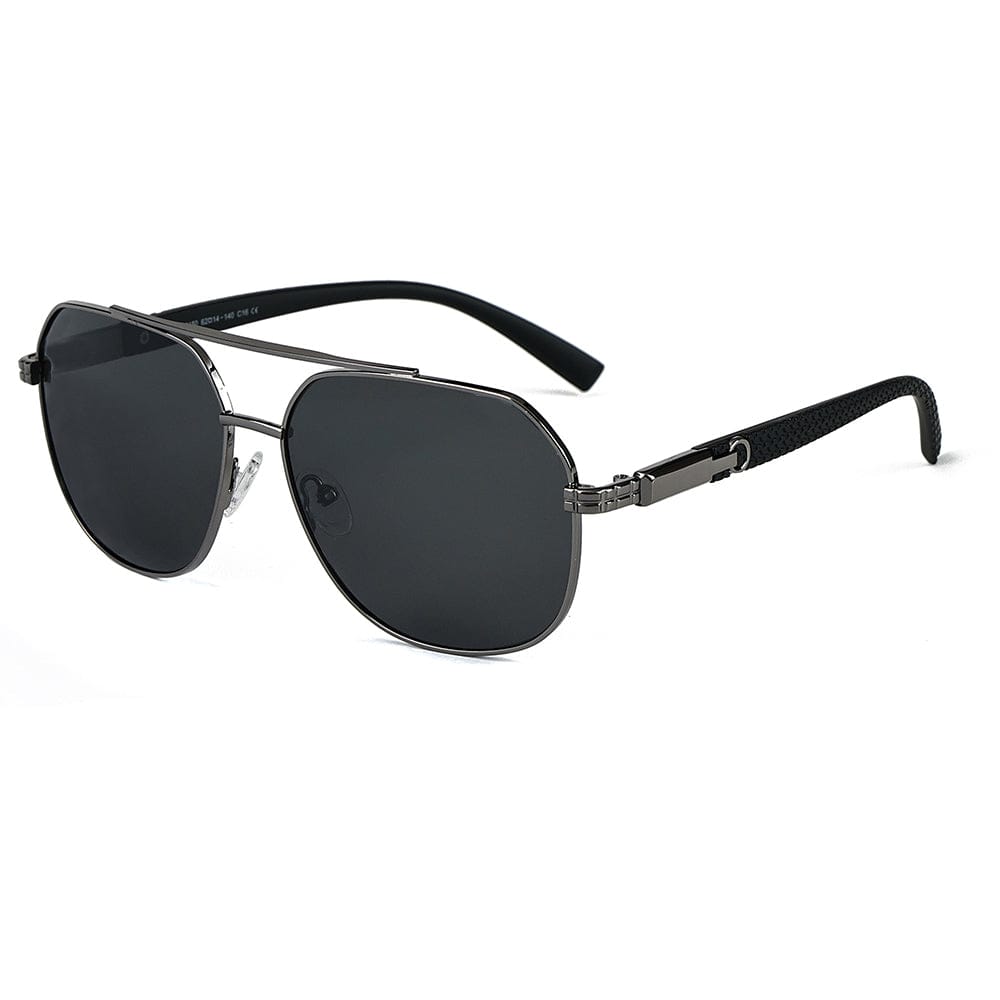 2150 TITAN EDGE -  Aviator Style - HD Polarised Sunglasses for Men - UV400 Protection, Stainless Steel Frame - THE MEN THING