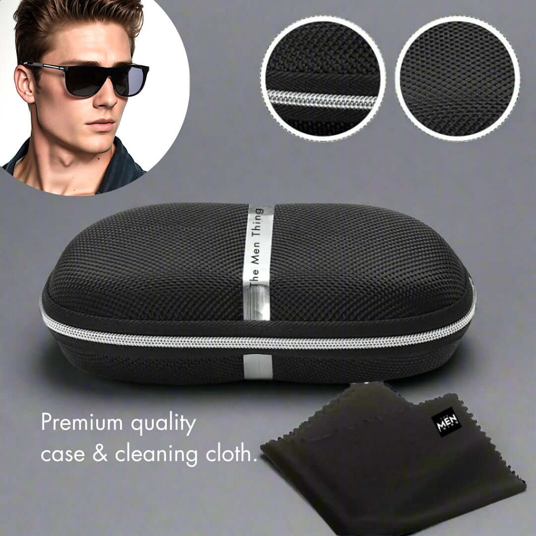 2161 METRO CLASSIC -  Wayfarer Style - HD Polarised Sunglasses for Men - UV400 Protection, Stainless Steel Frame - THE MEN THING