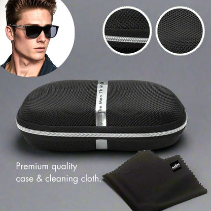 2161 METRO CLASSIC -  Wayfarer Style - HD Polarised Sunglasses for Men - UV400 Protection, Stainless Steel Frame - THE MEN THING