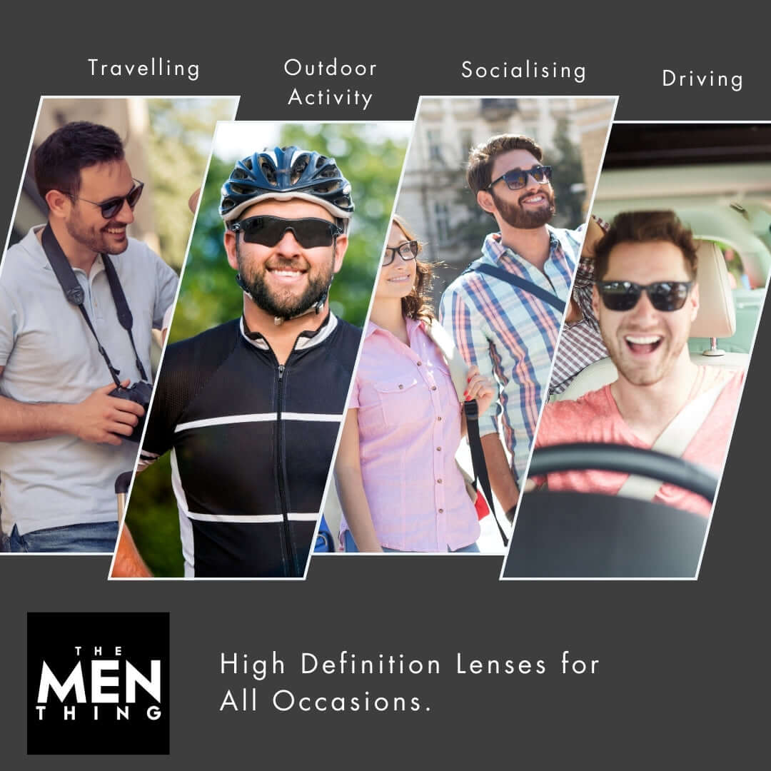 2169 URBAN ECLIPSE -  Oversized Square - HD Polarised Sunglasses for Men - UV400 Protection, Stainless Steel Frame - THE MEN THING