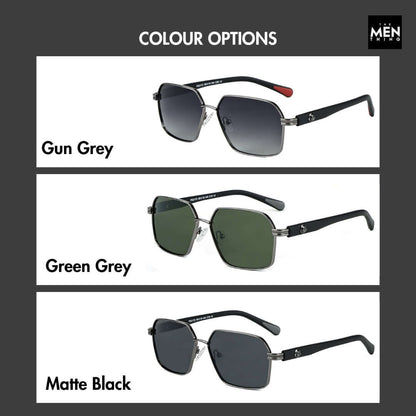 2172 HEX EDGE -  Geomatric Style - HD Polarised Sunglasses for Men - UV400 Protection, Stainless Steel Frame - THE MEN THING