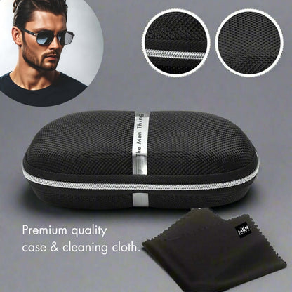 2172 HEX EDGE -  Geomatric Style - HD Polarised Sunglasses for Men - UV400 Protection, Stainless Steel Frame - THE MEN THING