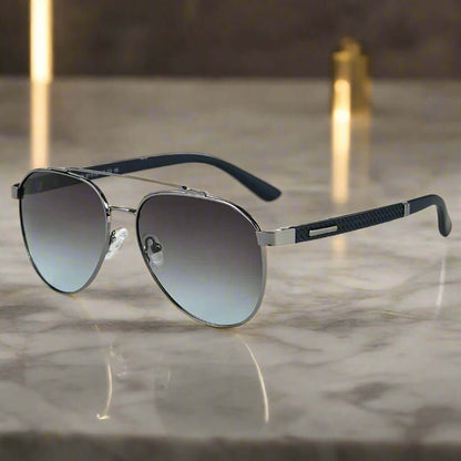 2173 STEALTH PILOT  -  Aviator Style - HD Polarised Sunglasses for Men - UV400 Protection, Stainless Steel Frame - THE MEN THING