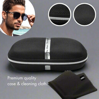 2173 STEALTH PILOT  -  Aviator Style - HD Polarised Sunglasses for Men - UV400 Protection, Stainless Steel Frame - THE MEN THING