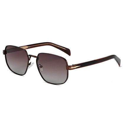 2176 SAFFRON TINT HD Polarized Sunglasses for Men - UV400 Protection, Stainless Steel Frame - THE MEN THING