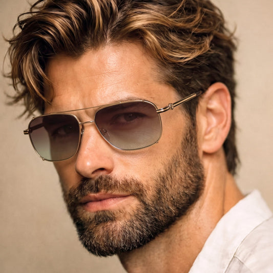 2177 ASH CREST HD Polarized Sunglasses for Men - UV400 Protection, Stainless Steel Frame - THE MEN THING
