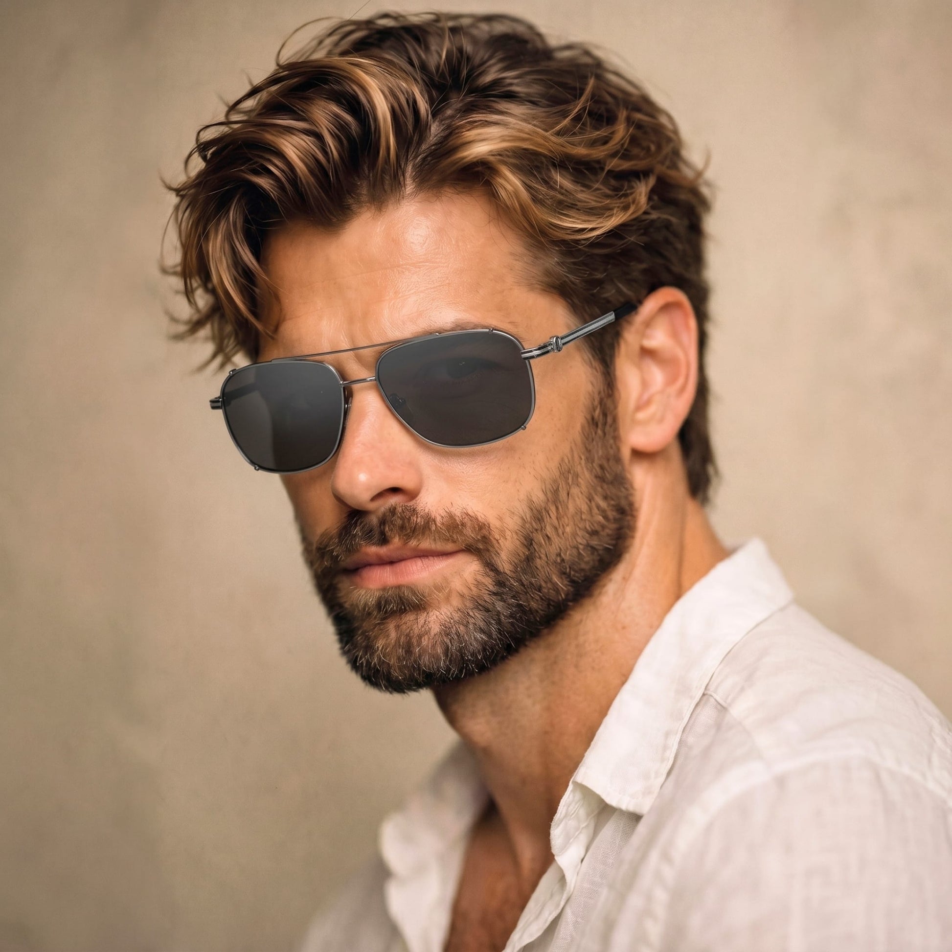 2177 ASH CREST HD Polarized Sunglasses for Men - UV400 Protection, Stainless Steel Frame — Sunglasses for Men | THE MEN THING