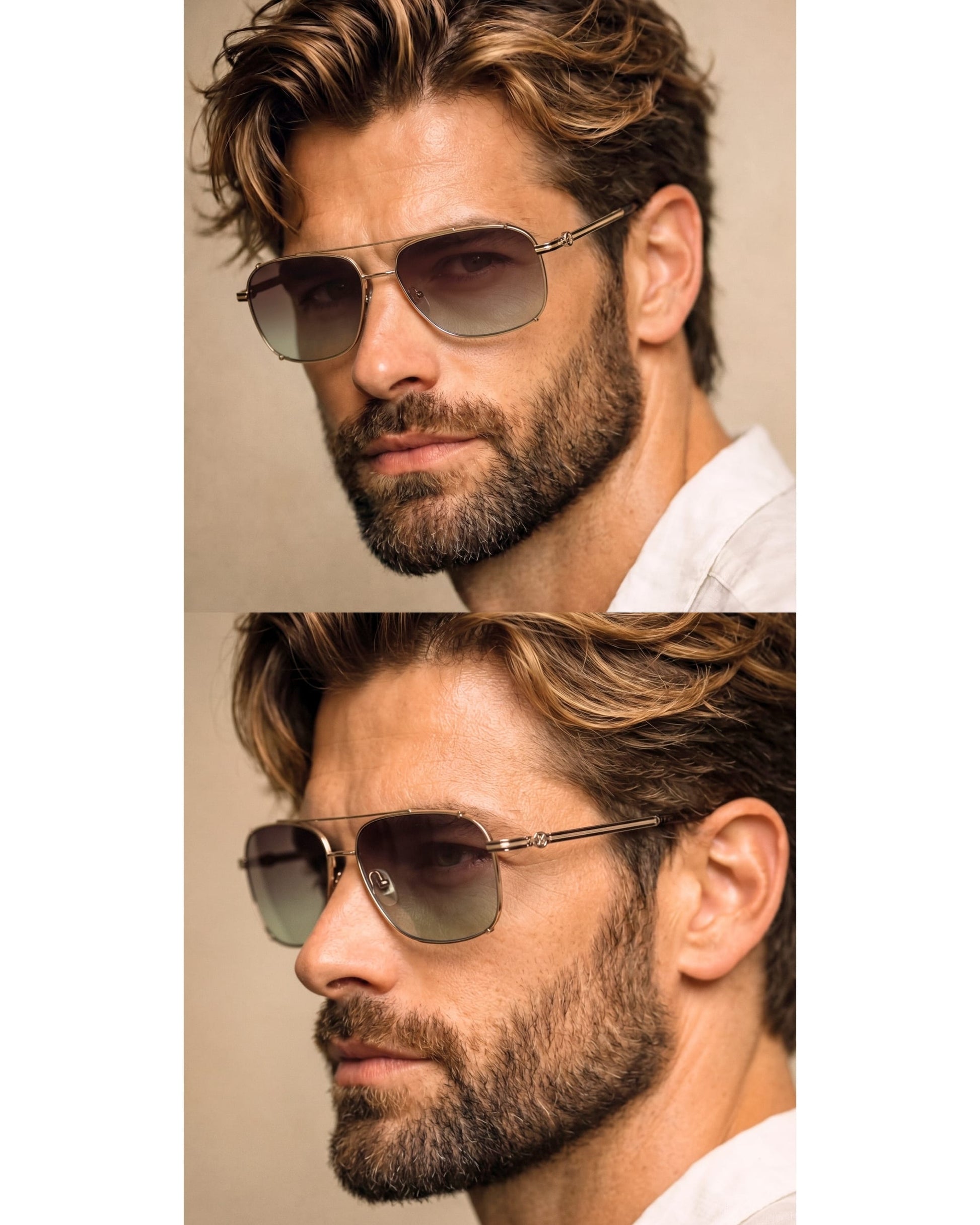 2177 ASH CREST HD Polarized Sunglasses for Men - UV400 Protection, Stainless Steel Frame - THE MEN THING