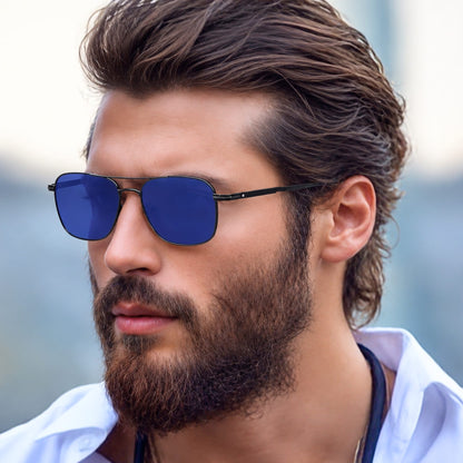 2179 ARCTIC GLINT HD Polarized Sunglasses for Men - UV400 Protection, Stainless Steel Frame - THE MEN THING