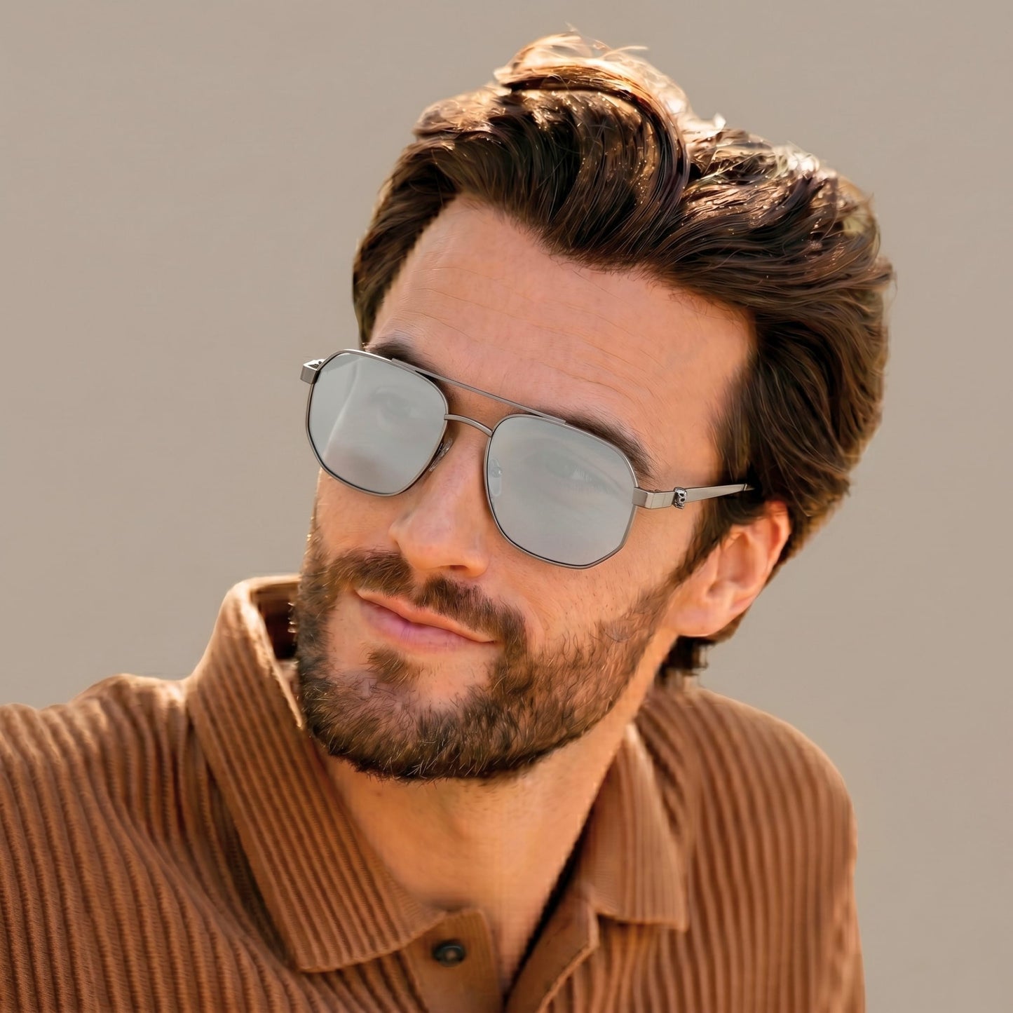 2188 FROST SPECTRA HD Polarized Sunglasses for Men - UV400 Protection, Stainless Steel Frame - THE MEN THING