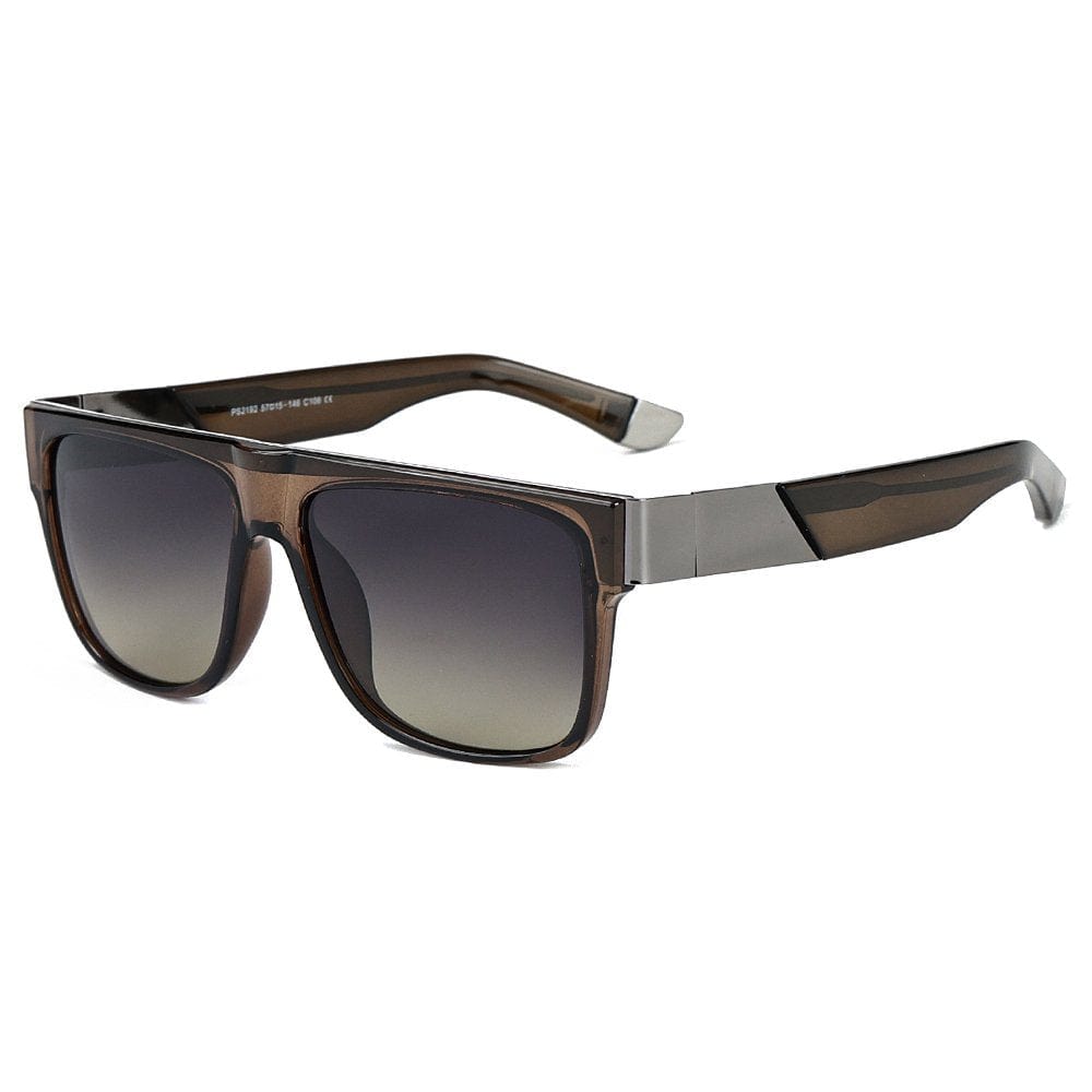 2192 GRAYSCALE BLAZE HD Polarized Sunglasses for Men - UV400 Protection, Stainless Steel Frame - THE MEN THING