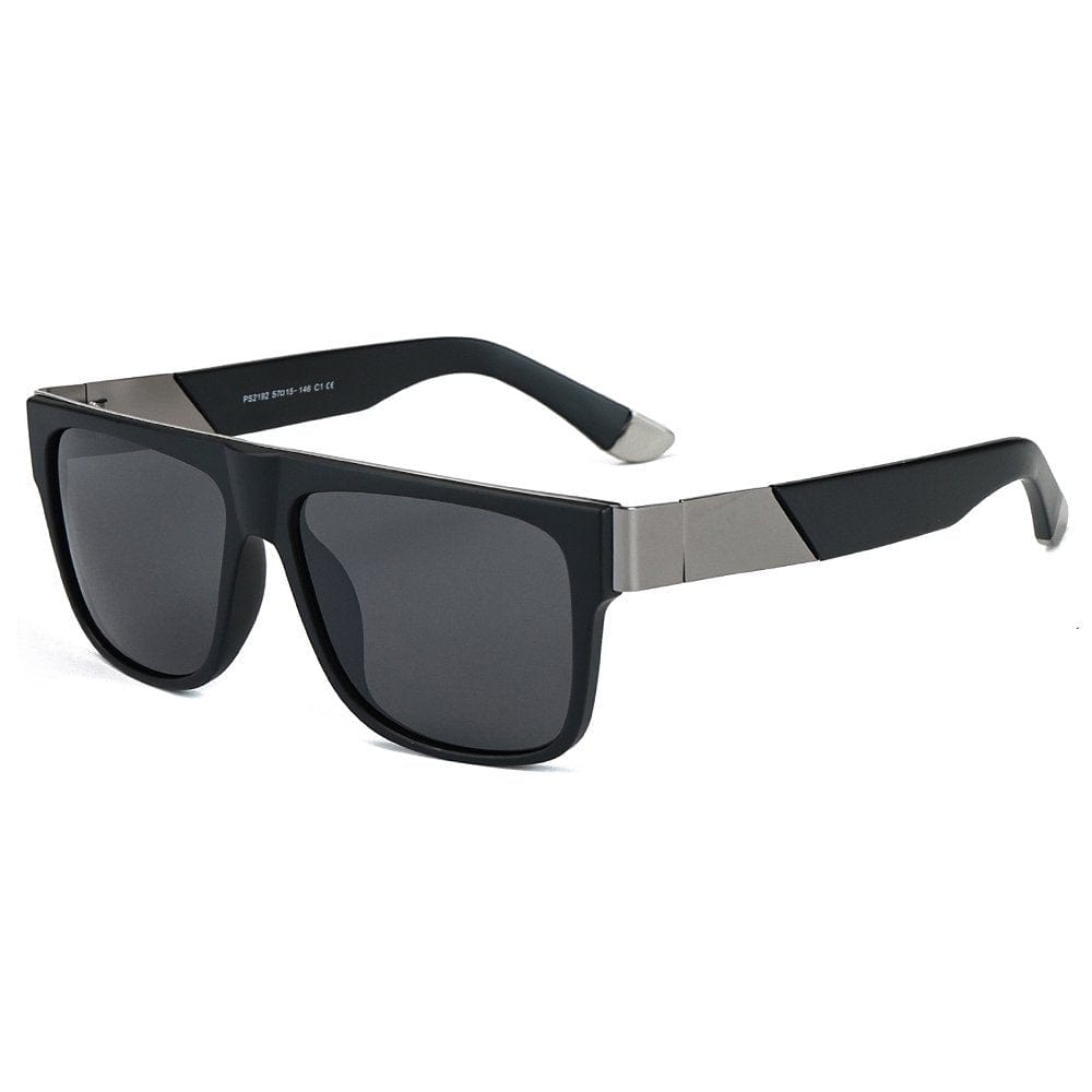 2192 GRAYSCALE BLAZE HD Polarized Sunglasses for Men - UV400 Protection, Stainless Steel Frame - THE MEN THING