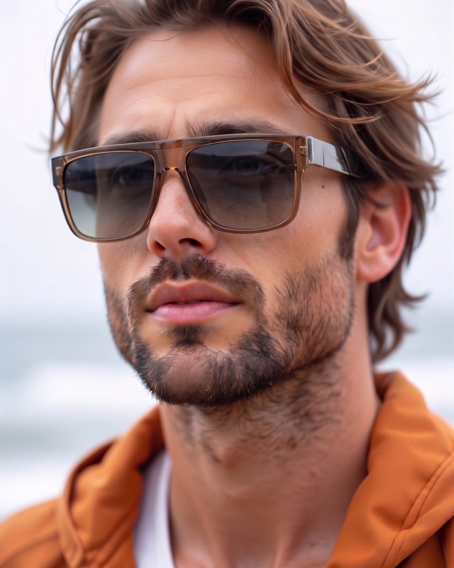 2192 GRAYSCALE BLAZE HD Polarized Sunglasses for Men - UV400 Protection, Stainless Steel Frame - THE MEN THING