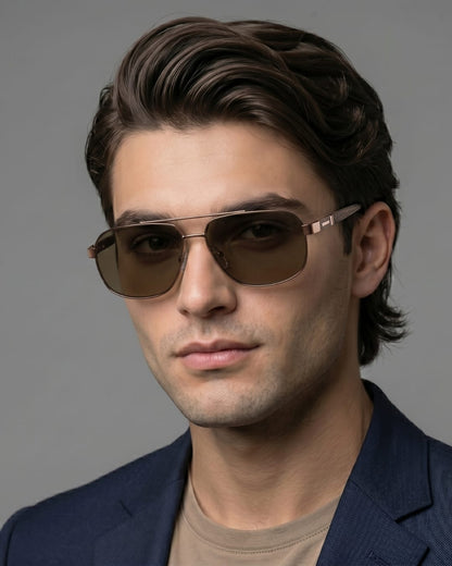 2194 CINDER FROST HD Polarized Sunglasses for Men - UV400 Protection, Stainless Steel Frame — Sunglasses for Men | THE MEN THING