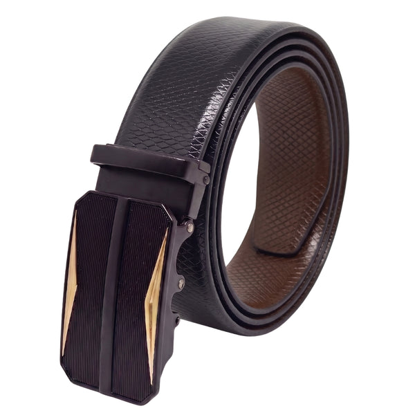 Mens Genuine Leather Belt | 2 in 1 Reversible (Black & Brown) (1 Pc.) - REXVA