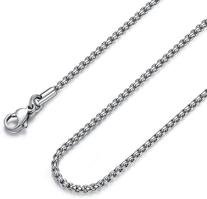 28" Chain - ROUNDED BOX - 3mm - Discounted — for Men | THE MEN THING