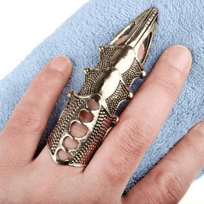Rinoskin - Bronze Guard Adjustable Knuckle Joint Full Finger Ring For Men & Boys