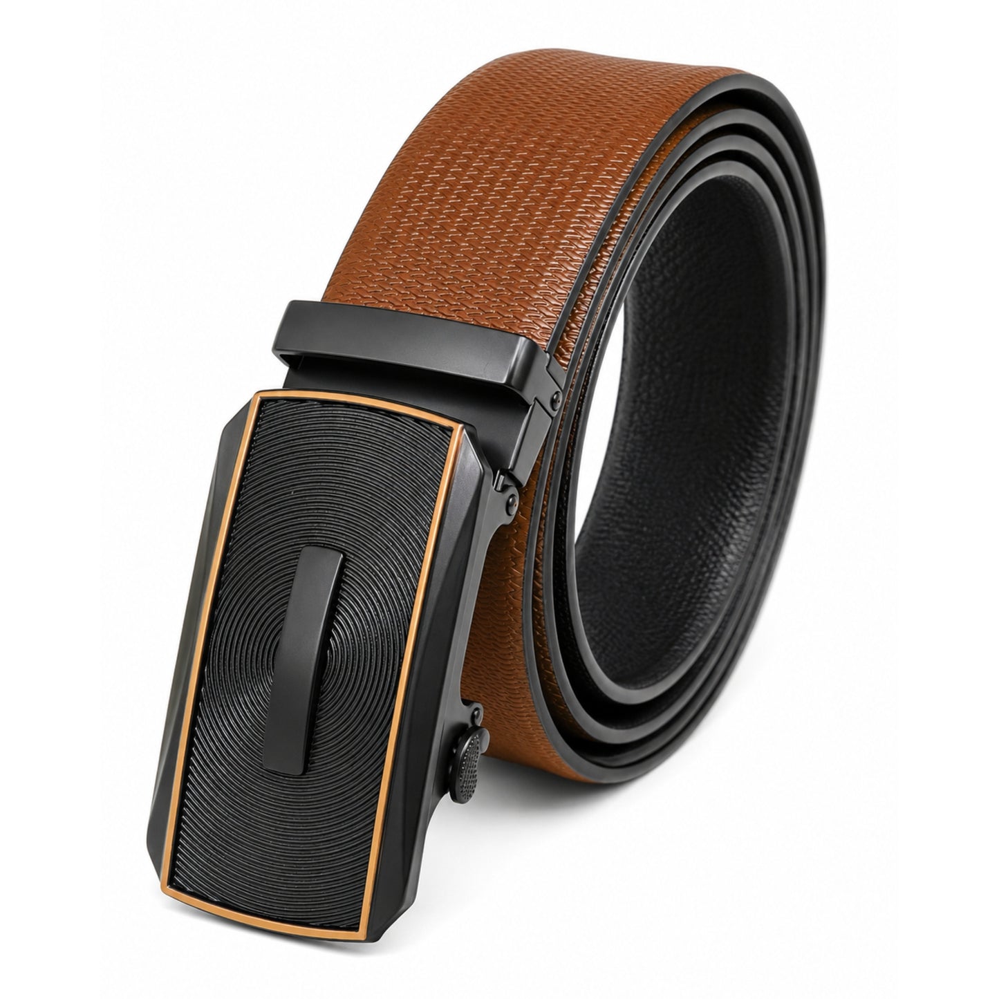 Mens Genuine Leather Belt | 2 in 1 Reversible (Brown & Black) (1 Pc.) - SIGNORA
