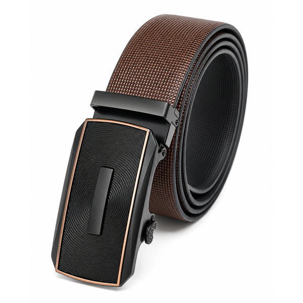 Mens Genuine Leather Belt | 2 in 1 Reversible (Brown & Black) (1 Pc.) - NEXVIOR