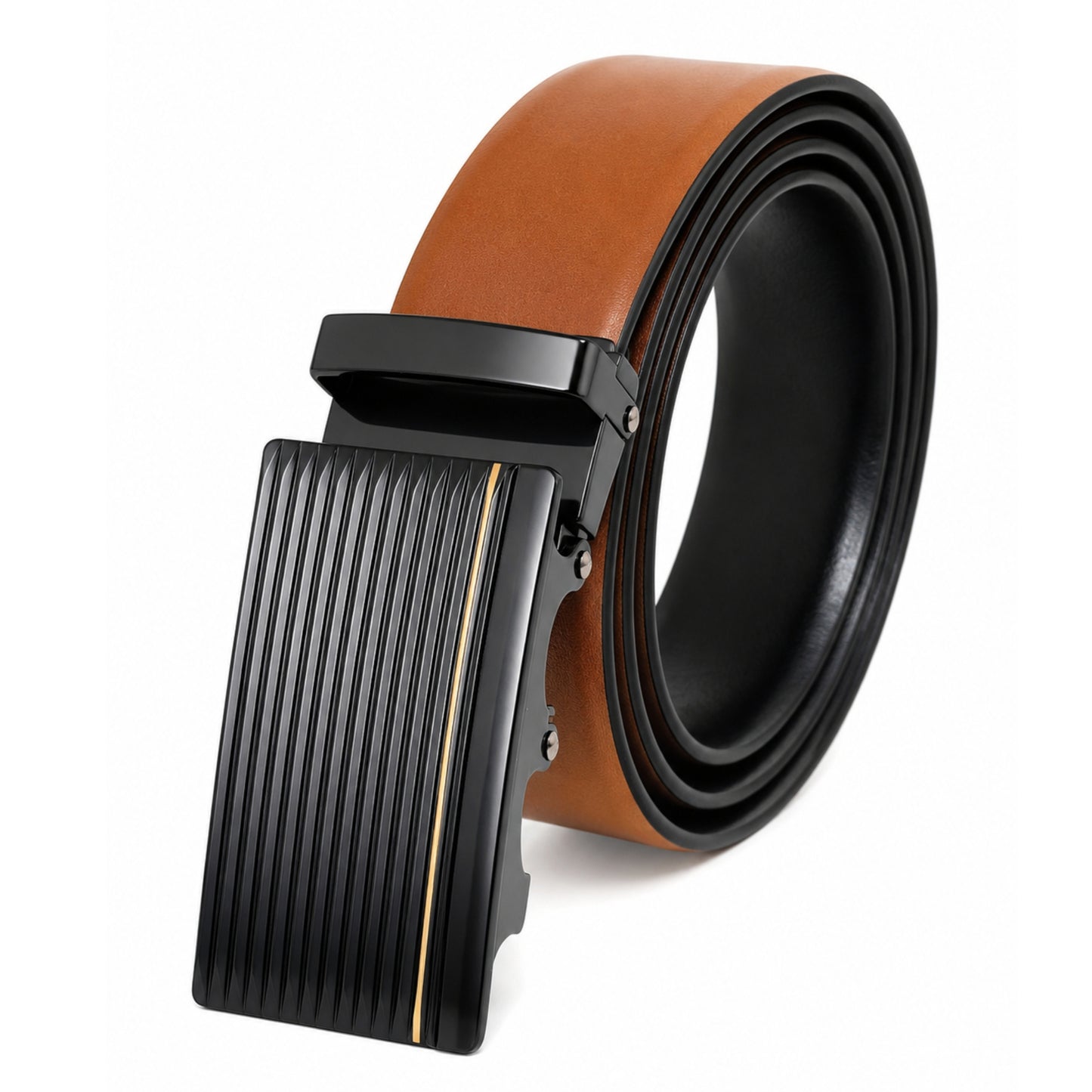 Mens Genuine Leather Belt | 2 in 1 Reversible (Brown & Black) (1 Pc.) - VELARO