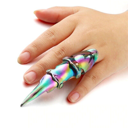 Chromatic - Adjustable Knuckle Joint Full Finger Ring For Men & Boys