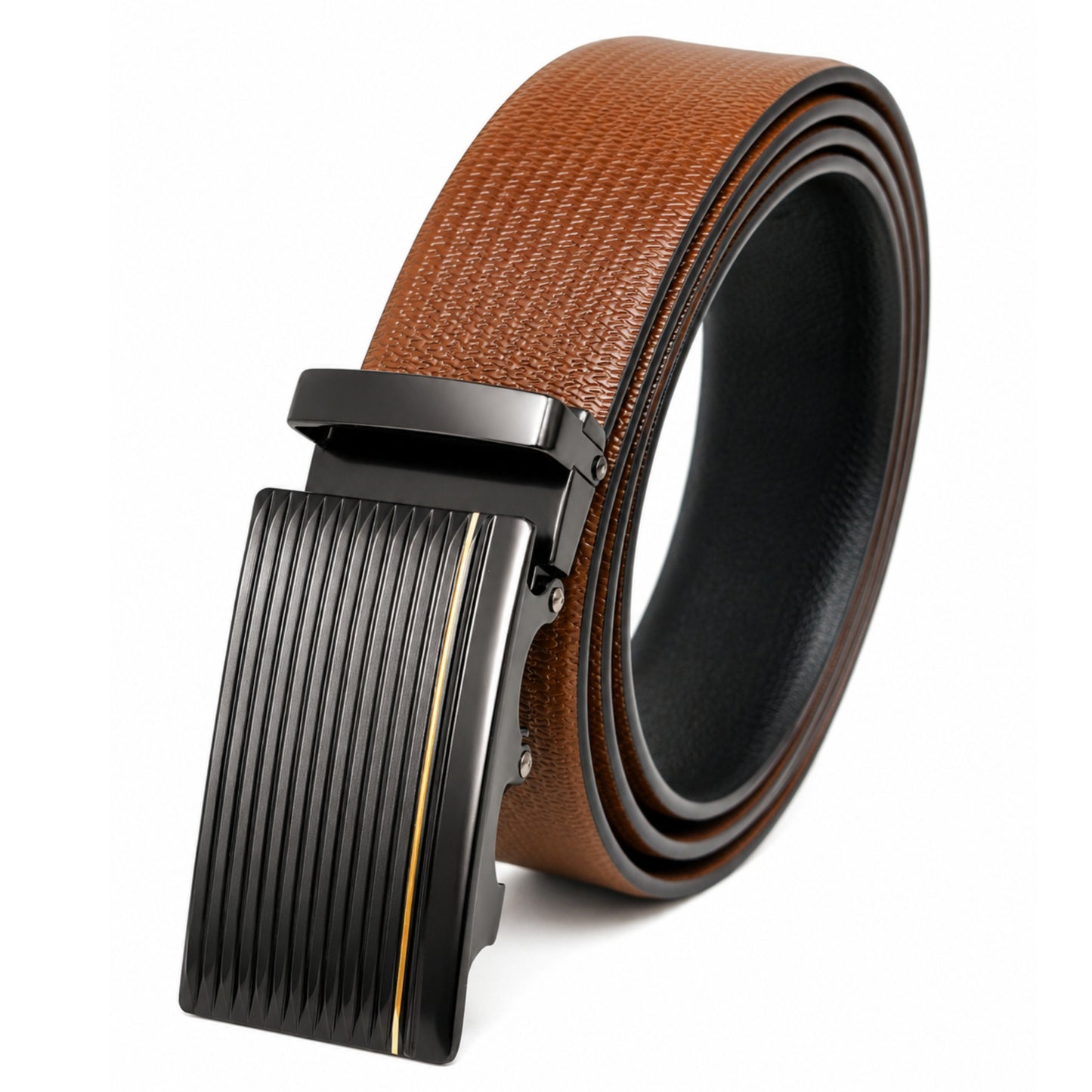 Mens Genuine Leather Belt | 2 in 1 Reversible (Brown & Black) (1 Pc.) - SIGNORA