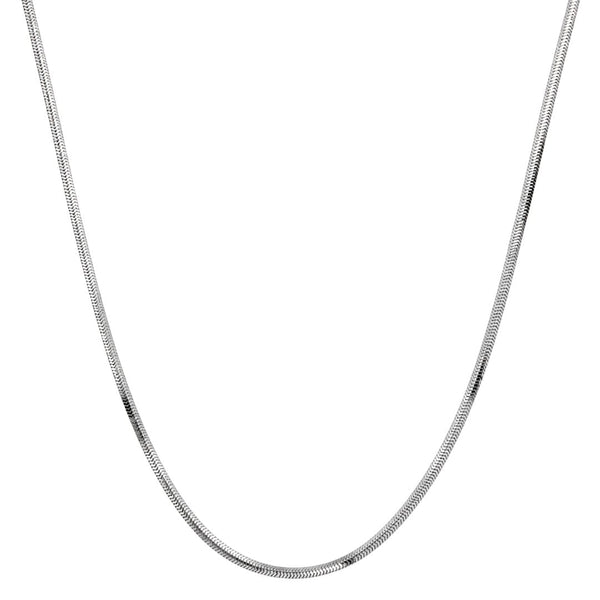 SLEEK HERRINGBONE - 2mm Stainless Steel Chain with Lobster Clasp for Men & Boys (22 inch)