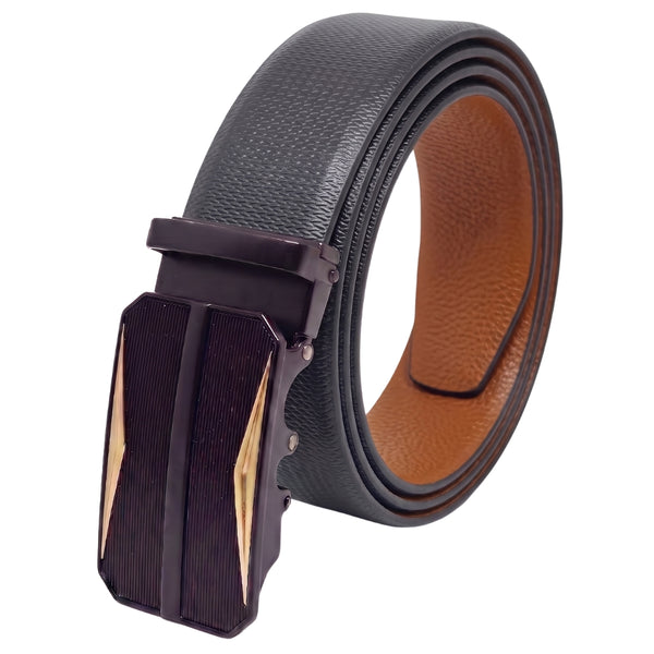 Mens Genuine Leather Belt | 2 in 1 Reversible (Black & Brown) (1 Pc.) - SIGNORA