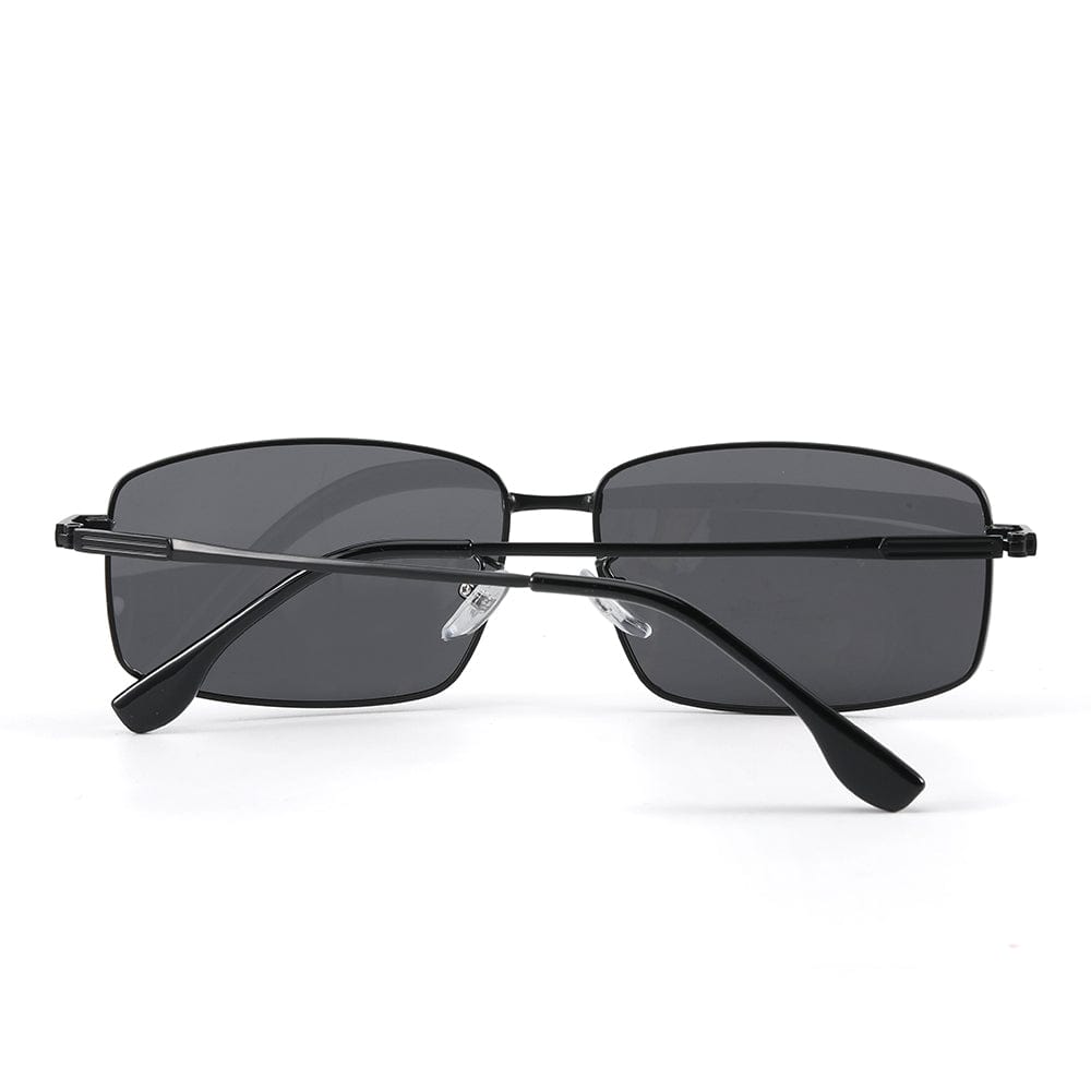 3295 - OBLIVION EDGE- HD Polarised Sunglasses for Men - UV400 Protection, Stainless Steel Frame - Black Lens - THE MEN THING