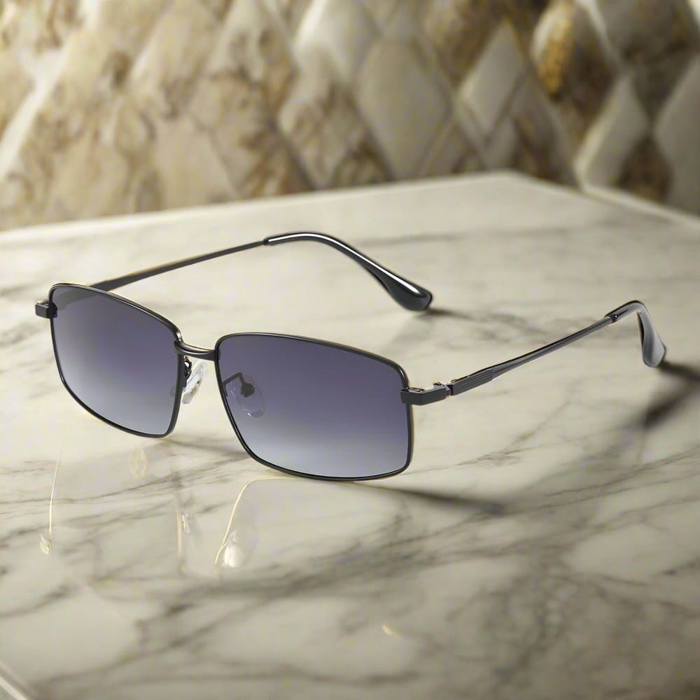 3295 - OBLIVION EDGE- HD Polarised Sunglasses for Men - UV400 Protection, Stainless Steel Frame - Gradient Grey - THE MEN THING