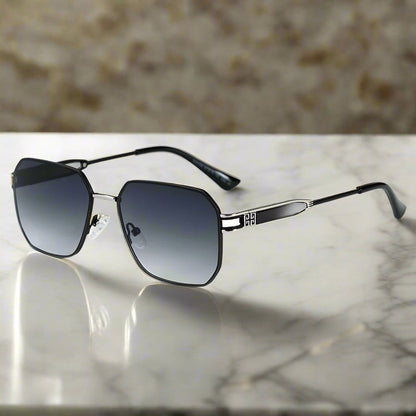 33155 - GRAPHITE LUXE - HD Polarised Sunglasses for Men - UV400 Protection, Stainless Steel Frame - THE MEN THING