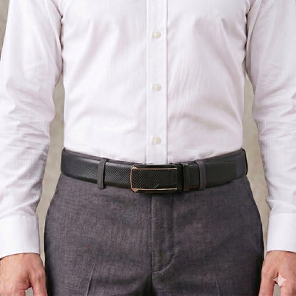 Mens Genuine Leather Belt | 2 in 1 Reversible (Black & Brown) (1 Pc.) - SIGNORA