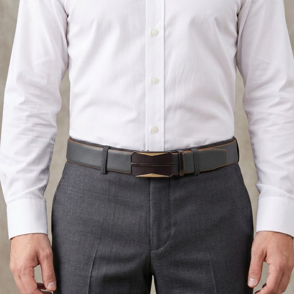 Mens Genuine Leather Belt | 2 in 1 Reversible (Black & Brown) (1 Pc.) - SIGNORA