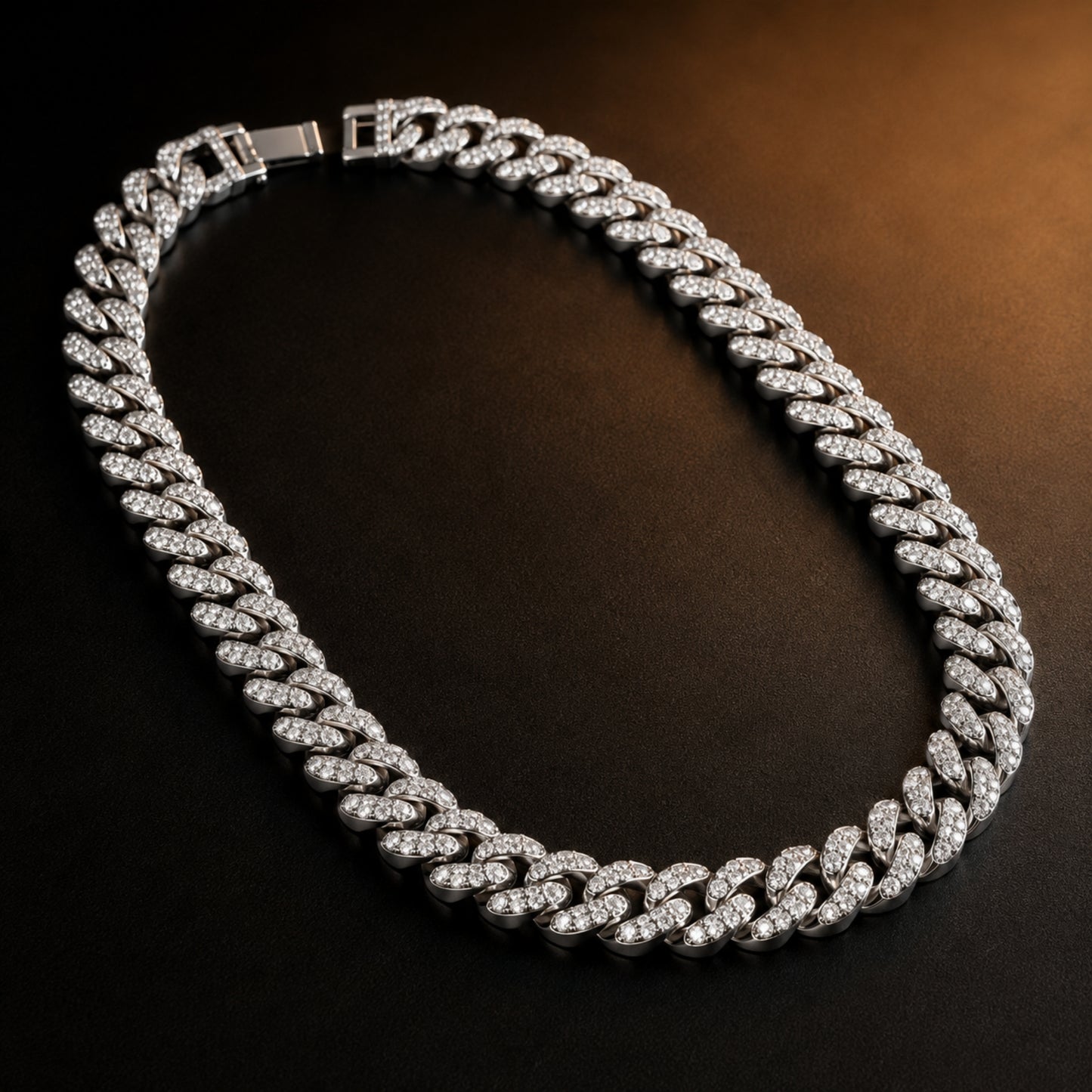 ARCTIC CUBAN - 14mm Stainless Steel Chain with Fold Over Clasp for Men & Boys (24inch)