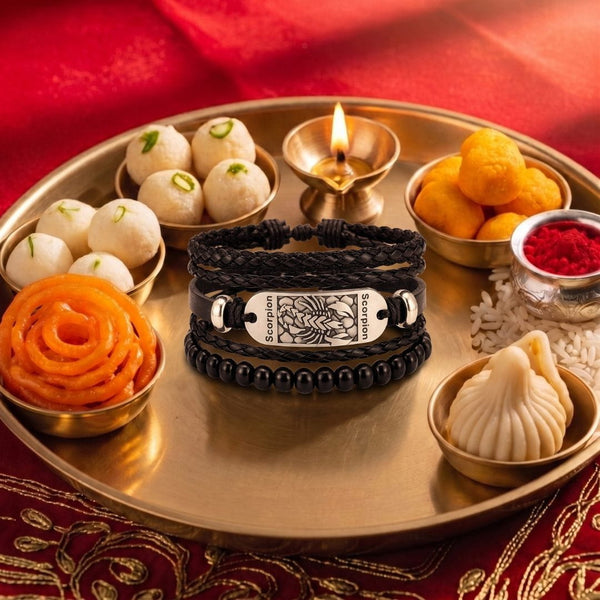 The Perfect Rakhi Gift For Every Brother – SCORPION EDGE - Leather Adjustable Bracelets With Timeless Style