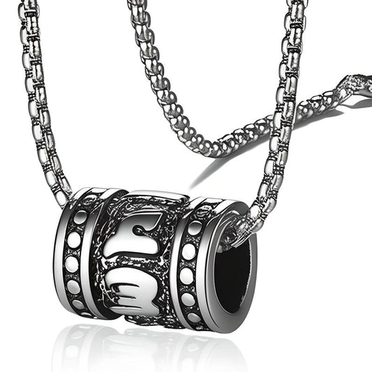 CYL-MANTRA - Alloy Pendant with Pure Stainless Steel 24inch Round Box Chain, American trending Style for Men & Boy