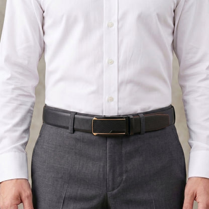 Mens Genuine Leather Belt | 2 in 1 Reversible (Black & Brown) (1 Pc.) - NEXVIOR