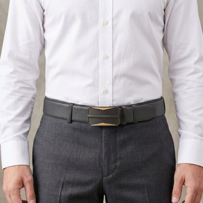 Mens Genuine Leather Belt | 2 in 1 Reversible (Black & Brown) (1 Pc.) - NEXVIOR